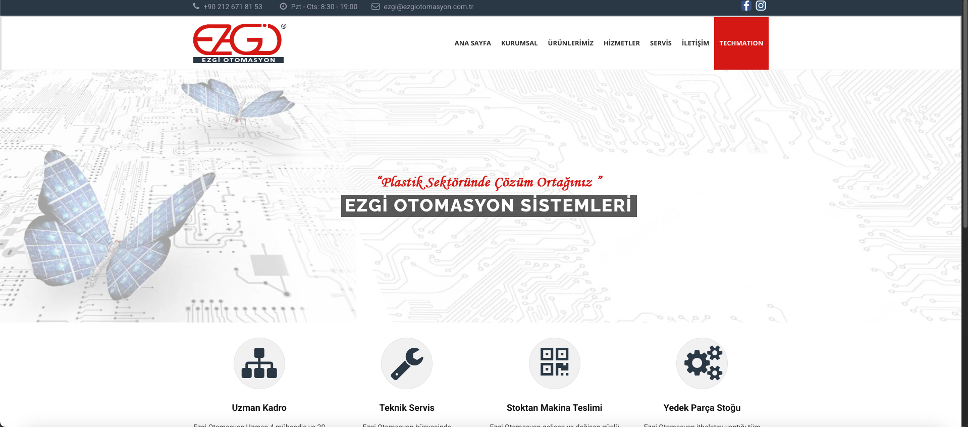 Ezgi Otomasyon Web Sitesi