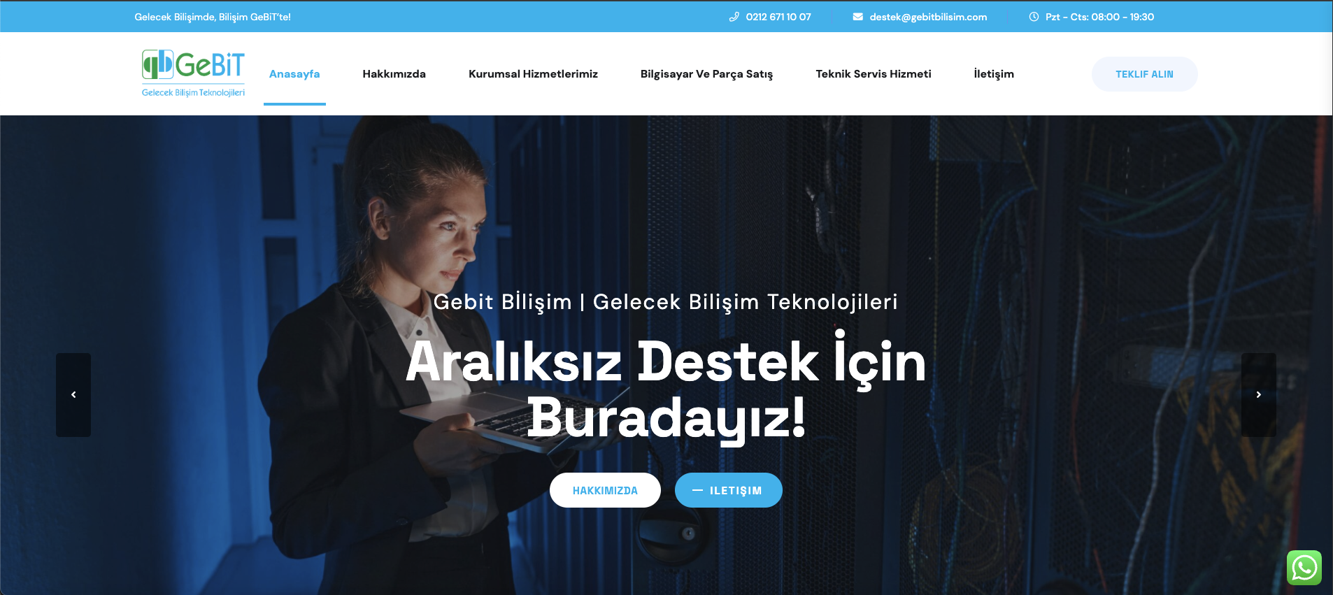 Gebit Bilişim Web Sitesi